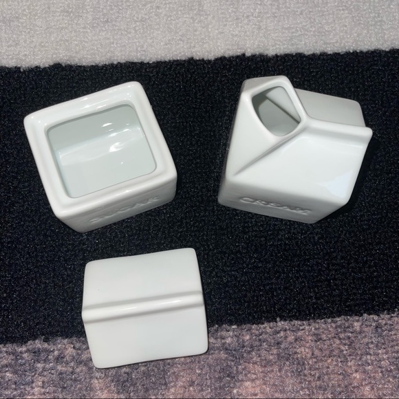 🍶 Ceramic Milk Carton Box Sugar & Cream Serving Set - Picture 3 of 8